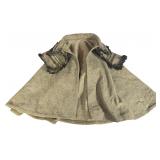 Edwardian Fur Lined Wool Cape