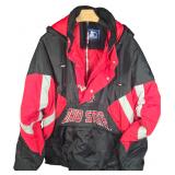 Vintage 1990s Ohio State Buckeyes Starter Hooded Pullover Padded Jacket Size XL