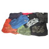 A Collection of 8 Licensed Harley-Davidson Dealership T-Shirts