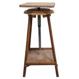 Vintage Rotating Height-Adjustable Sculpture Stand
