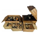 Edison Amberola Cylinder Phonograph and Collection of Edison Blue Amberol Records