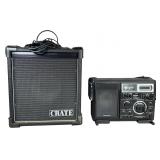 Two Vintage Audio Electronics Including Crate B-10 Bass Amplifier and Panasonic RF-2900 Shortwave Radio