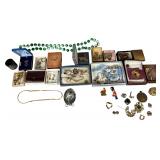 A Collection of Vintage and Contemporary Costume Jewelry and Small Collectibles Including Monet and Jewels by Bogoff
