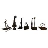 A Collection of Eighteenth and Nineteenth Century Wrought Iron and Tin Lighting Devices