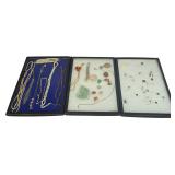 A Collection of Vintage Costume Jewelry and Commemorative Pins