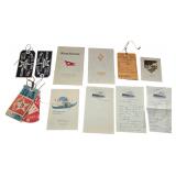 A Collection of White Star Line and Cunard Line Ocean Liner Ephemera, 1928