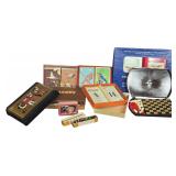 A Collection of Vintage Tabletop Games and Specialty Playing Cards Including Parker Brothers and Brown and Bigelow