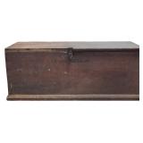 19th Century American Stenciled Six-Board Pine Blanket Chest