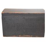 19th Century American Painted Softwood Dome-Top Blanket Chest