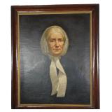 Signed J. Cafferty Portrait of a Woman in a Lace Bonnet Oil on Canvas Dated