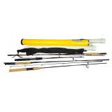 An Assortment of Vintage and Contemporary Fishing Rods with Protective Tubes and Sleeves