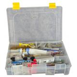An Assortment of Gamakatsu Fishing Hooks and Terminal Tackle in a Plano ProLatch StowAway Box