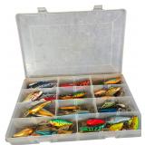 An Assortment of Hard Body Fishing Lures Including Rapala Deep Runner Models