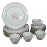 A Collection of Spode Trade Winds Red Fine Stoneware Tableware