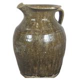Southern Folk Pottery Alkaline Glazed Stoneware Pitcher