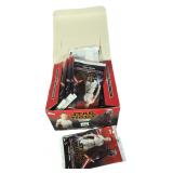 A Collection of Vintage Topps Football Trading Cards and a Star Wars The Rise of Skywalker Retail Box