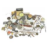 A Large Collection of Vintage Watches, Movements, Cases, and Horological Parts including Gallet and Bulova