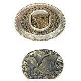 Two Award Design Medals Inc Belt Buckles Including Arizona Silversmith Collection