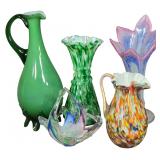 An Assortment of Contemporary Hand-Blown Art Glass Decorative Objects