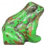 Weller Pottery Coppertone Frog Figurine
