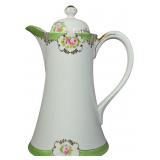 Antique Nippon Hand Painted Porcelain Syrup Pitcher with Rose Decoration