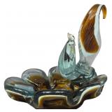 Mid-Century Murano Art Glass Sailfish Figural Dish