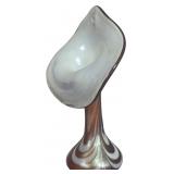 Vintage Opaline Jack in the Pulpit Art Glass Vase