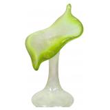 Mid-Century Cased Glass Jack-in-the-Pulpit Vase