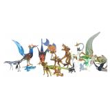 A Collection of Miniature Lampworked Art Glass Animal Figurines