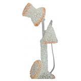 Mid-Century Trio of Granulated Lampworked Art Glass Botanicals