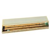 Trio of Chinese Calligraphy Brushes by An Jin Wei in Fitted Box