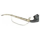 Southeast Asian Decorative Long Stem Dragon Head Smoking Pipe