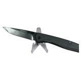 GOWILL Folding Pocket Knife with Black G10 Handle