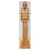 St. Francis Religious Folk Art Carved Statue from the Southwest US Region
