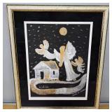 Annie Wellborn Folk Art Painting 'Streets of Gold'