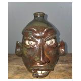 Wayne Hewell Rock Tooth & Cigar Face Jug