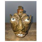 Daniel Boone Southern Folk Pottery Face Jug
