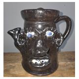 Jerry Brown Southern Folk Pottery Face Coffee Pot