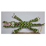 Wood Carved Folk Art Alligator By: OO.BEBO
