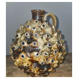 Michael Ball Folk Pottery Eyeball Jug