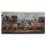 Black Americana Hauling Cotton Folk Art Painting