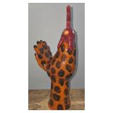 Larry Wilson Folk Pottery Speckled Rooster