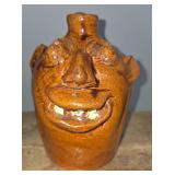 Charlie Brown Arden, NC Folk Pottery Face Jug