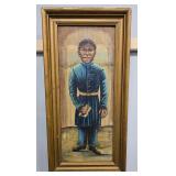 1870s US Colored Troop Folk Art Painting (Spencer)