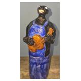 Claude Miller-Ram Pottery Black Guitar