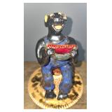 Billy Ray Hussey Figural Black Man eating a Melon