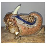 Michel Bayne Horny Head Fish Folk Pottery