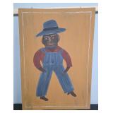 Jimmy Lee Sudduth Self Portrait Folk Art Painting
