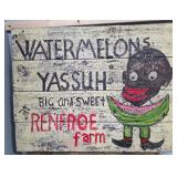 Renfroe Farm Hand Painted Watermelons Wood Sign