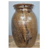 Early 1830s Crawford Co. Lidded Jar 'Long Family'